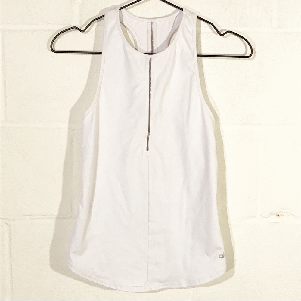 Alo Yoga White Workout Tank Top